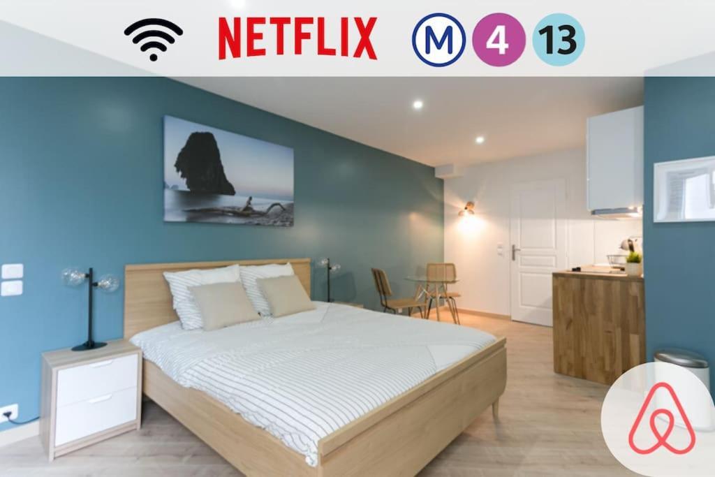 Rose, Appartement Confortable Proche Metro Монруж Екстериор снимка